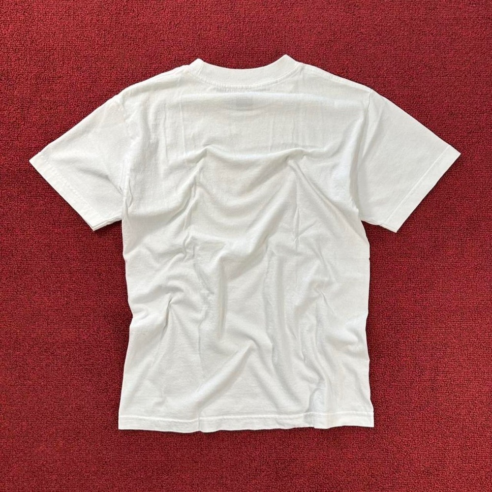 Glam White Tee with Red Script - Picture 2 of 2